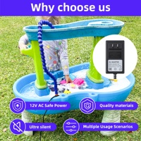 Pompe à eau submersible Freesea 18W, écologique, en plastique, pour jeux aquatiques extérieurs, avec joint universel réglable, pour jeux d'eau d'été pour enfants