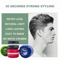 Cire coiffante forte tenue pour cheveux, marque privée, 200g, tenue 24h, fini mat naturel, contrôle maximal, pour hommes