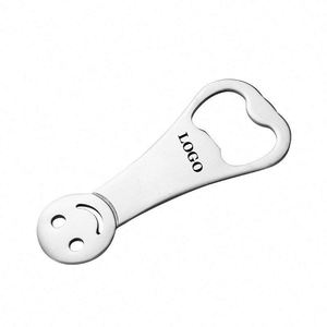 Customized Smiling Face Beer Bottle Opener Creative Stainless Steel Simple Design Reactive Promotional Business <b>Gifts</b> - Product Image 1