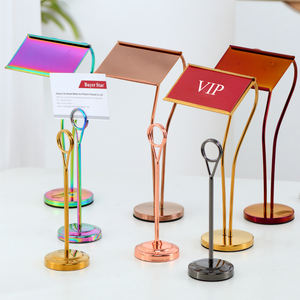 โรงแรมซัพพลายเออร์สแตนเลสตารางงานแต่งงานเมนูผู้ถือบัตรแสดงผู้ถือนามบัตรยืน - Product Image 5