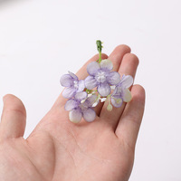 Bunga Sutra Buatan Kecil untuk DIY, Perlengkapan Buatan Tangan, Hydrangea, Hiasan Kepala Pengantin, Aksesoris Rambut, Buket Modern