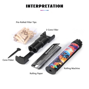 Wowo công nghệ Hot Bán buôn Pocket Mini thuốc lá Rolling Machine 4 cái vỉ Cone hình nhãn hiệu thuốc lá con lăn - Product Image 5