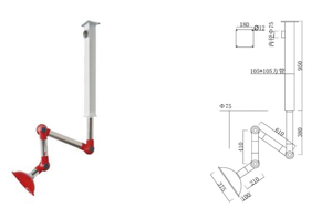Campana extractora portátil de acero inoxidable de laboratorio personalizada a prueba de humedad para experimentos e Investigaciones Científicas - Product Image 3