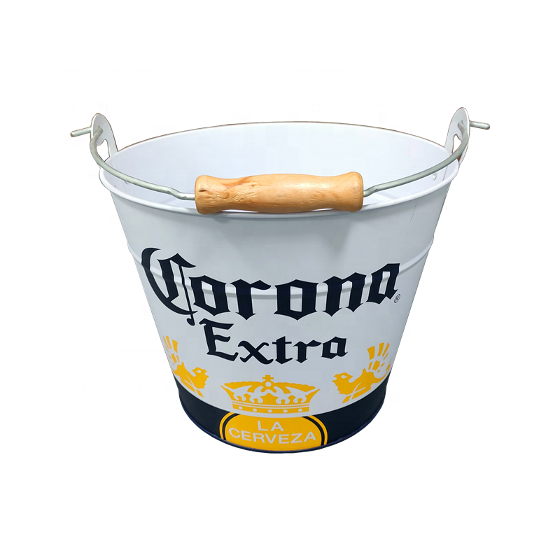 5L Galvanized Metal Ice Bucket Tin
