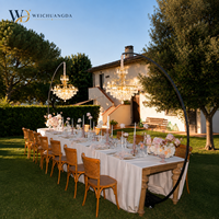 Lampe de sol en cristal imperméable haut de gamme pour l'extérieur, style minimaliste moderne, éclairage LED, idéale pour les mariages, les banquets et les galas annuels