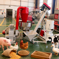 Petite usine d'alimentation animale Lima, machine à granulés d'aliments pour volailles, porcs, électrique, 100-120 kg/h, machine à granulés d'aliments pour volailles, électrique