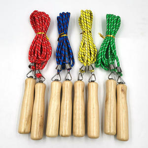 Cuerdas <span class=keywords><strong>de</strong></span> Saltar con Mango <span class=keywords><strong>de</strong></span> Madera para Niños y Estudiantes, Aptas para Múltiples Escenarios, Personalizables - Product Image 2