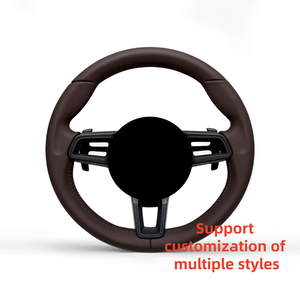 Volant en fibre de carbone personnalisé, mise à niveau au style 992 GT avec bouton <span class=keywords><strong>SC</strong></span> pour <span class=keywords><strong>Porsche</strong></span> Cayenne 958 958.2 Panamera 970 Macan 2011-2016 - Product Image 1