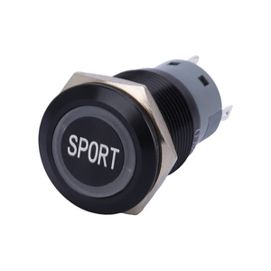 19mm <strong>12V</strong> Orange Car Modify Electric Harness SPORT Momentary Led <strong>Lights</strong> on Off Electric <strong>Switch</strong> - Product Image 2