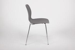 Silla lateral profesional con borde pellizcado-Muebles de contrato comercial a juego con base cromada y carcasa de plástico de alto impacto - Product Image 3