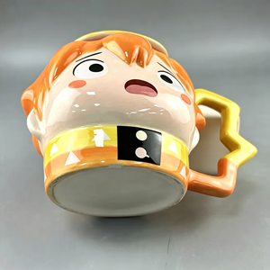 Mug Anime <span class=keywords><strong>Demon</strong></span> <span class=keywords><strong>Slayer</strong></span>: Kimetsu No Yaiba, <span class=keywords><strong>Tasse</strong></span> à café en porcelaine blanche écologique, Ensemble de soucoupes à thé au design créatif de dessin animé - Product Image 5