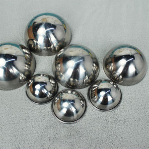 Moules à bombes de bain en acier inoxydable AISI 304 poli personnalisés LEASON, formes hémisphériques de 50 mm/60 mm/70 mm, bord roulé pour savon de bord - Product Image 5