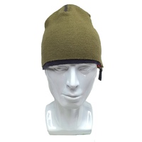 Gorro de Lana Personalizado Estilo Vintage con Cremallera, Diseño Gráfico de Doble Cara Y2K, Gorro de Diseñador con Estampado de Camuflaje/Puntos para la Playa o Negocios
