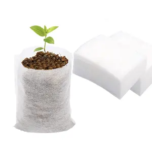 植物育苗バッグ、不織布生分解性植物成長バッグ生地苗エントリーバッグ