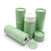 Tube en carton alimentaire personnalisé avec couvercle tamis, récipient écologique pour poudre, épices, sel, cacao, assaisonnements