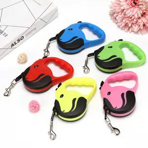 Factory Custom New Design Jogging Large Retractable Pet Dog Outdoor Leash Lead with 3m or 5m rope