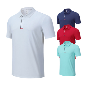 Polos ajustados de tela ligera para hombre, ropa para correr, ajuste de golf, servicio OEM - Product Image 6