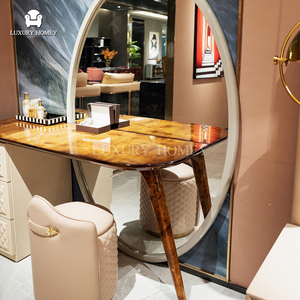 White and Gold Dressing Table: Modern Elegance for Any Bedroom