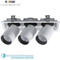 Plafonnier LED encastré de style moderne RONSE 220v 2x18w plafonnier en aluminium de haute qualité Projecteurs de calandre montés vers le bas