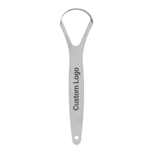 Ensemble de gratte-langue en acier inoxydable de qualité professionnelle, design ergonomique en forme de U pour une utilisation pratique en clinique - Product Image 2