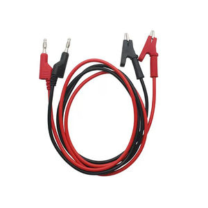 สายทดสอบหัวต่อแบบกล้วย 4 มม. ต่อกับคลิปหนีบสายไฟแบบจระเข้ หัววัดมัลติมิเตอร์ สายทดสอบแบบหัวต่อจระเข้ สายทดสอบหัวต่อแบบกล้วย 4 มม. ต่อกับหัวต่อแบบกล้วย - Product Image 1