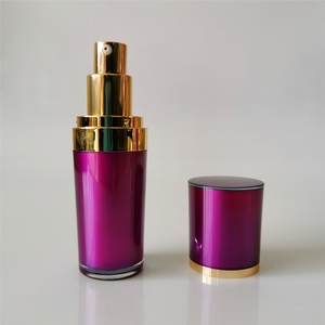 Envase Cosmético Redondo con Cono Morado, Juego <span class=keywords><strong>de</strong></span> Envases Cosméticos, Tarro Cosmético Acrílico, Botella <span class=keywords><strong>de</strong></span> Látex, Se Puede Imprimir Logotipo - Product Image 2