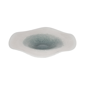 Ciotola Decorativa in Vetro con Bordo Ondulato Moderno per Tavolino da Caffè, Decorazione di Lusso per Bancone Cucina, Portaoggetti per Chiavi e Caramelle - Product Image 1