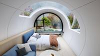 Maison capsule spatiale mobile