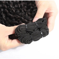 Couleur noire naturelle 1B #   Extensions de cheveux vierges vietnamiens en vrac pour cheveux bouclés, lisses et soyeux, double trame machine, toutes couleurs, vente en gros