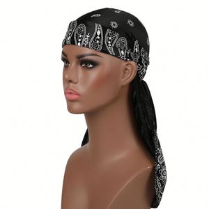 Durags et Bandanas Soyeux à Imprimé Insectes pour Femmes et Hommes, Chapeaux à Longue Queue, Du Doo Rag, Turban, Coiffes pour Cheveux Ondulés - Product Image 1
