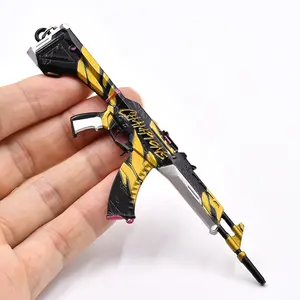 Hot global game Fearless contract Valotant Champions Vandal mini metal gun models keychain for gift toys 12 cm