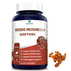 Vendita calda Ganoderma Lucidum Spore Oil Capsule Softgel Capsule molli di funghi Reishi naturali antiossidanti