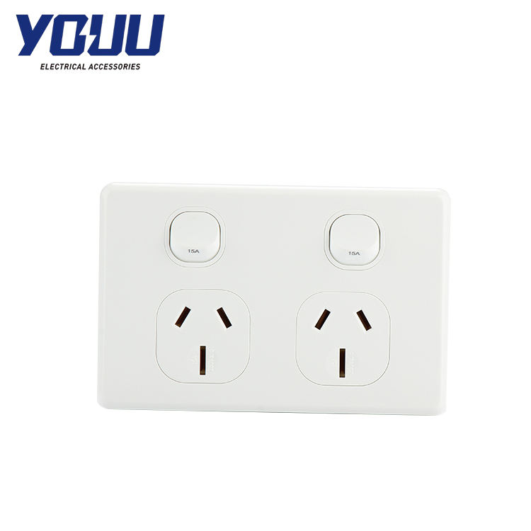 YOUU Factory Single Power Point 10A Electrical Australian Standard Wall Outlet Socket Switch