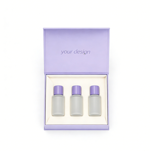 กล่องเครื่องสำอางพับได้แม่เหล็กสีชมพูพรีเมียม บรรจุภัณฑ์หรูหราสำหรับน้ำหอม เครื่องสำอาง ผลิตภัณฑ์ดูแลผิว และชุดของขวัญความงาม - Product Image 4