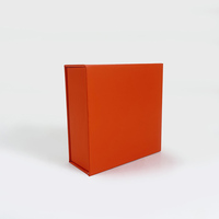 Boîte cadeau magnétique à structure simple personnalisée, en papier couché, avec doublure en éponge, gaufrage et impression de logo sur mesure pour emballage de portefeuilles et de bougies