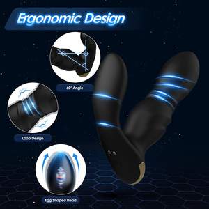 <span class=keywords><strong>Plug</strong></span> anale vibrante con vibratore a impulsi di scossa elettrica massaggiatore anale della prostata per gli uomini giocattolo del sesso del vibratore del punto G anale - Product Image 6