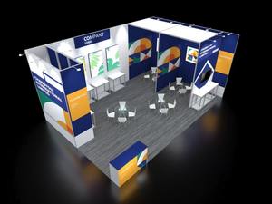 Feria comercial portátil Tianlang, diseño gratuito, peso ligero personalizado, nuevo estilo, cabina de cosméticos moderna 3X6, montaje gratuito - Product Image 3