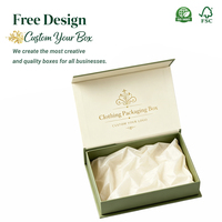 Emballage unique du fabricant, boîtes d'emballage blanches, emballage de chemises, finition mate avec dorure à chaud pour vêtements