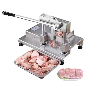 Machine commerciale de sciage d'os domestique, coupe de viande manuelle en acier inoxydable, facile à utiliser