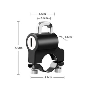 Candado de Seguridad Metálico <span class=keywords><strong>Antirrobo</strong></span> Universal Multifunción para Motocicletas y Bicicletas, Accesorios para <span class=keywords><strong>Moto</strong></span>, Incluye <span class=keywords><strong>Cascos</strong></span> - Product Image 2