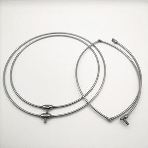 ตาข่ายดักปลาแบบพับได้ ทำจากสแตนเลสแข็งแรง ขนาด 35 ซม. 40 ซม. 45 ซม. 50 ซม. 60 ซม. อุปกรณ์ตกปลาแบบพับได้ - Product Image 1