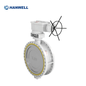 Actuadores Manuales/Neumáticos/Eléctricos Hanwell OEM ODM con Cuerpo de Acero Excéntrico Flangeado para Medios de Agua/Gas/Aceite - Product Image 2