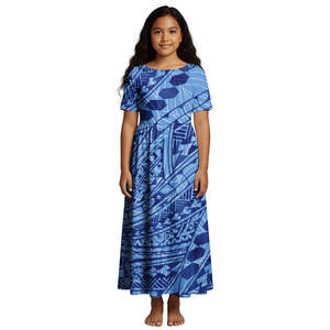 <span class=keywords><strong>Vestidos</strong></span> Tribales Polinesios con Estampados de Tatuajes Hawaianos, Ropa Hawaiana para Niñas, Ropa Infantil para Fiestas, Vestido <span class=keywords><strong>Aloha</strong></span> al por Mayor para Niñas Pequeñas - Product Image 4