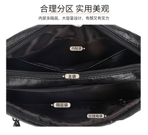 Bolso Mensajero Clásico de Diseñador para Damas, Bolsos de Mano de Cuero PU Suave con Cierre para Mujer, Fabricante de Lujo - Product Image 3