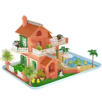 Hoge Kwaliteit 3D Diy Real Mini Bakstenen Huis Bouwstenen Sets Kids Stoom Educatief Speelgoed Voor Kinderen