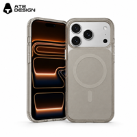 Étui de téléphone magnétique ATB Wholesale pour iPhone 18 Pro Max, coque transparente mate antichoc, coque de protection mobile personnalisée antichoc