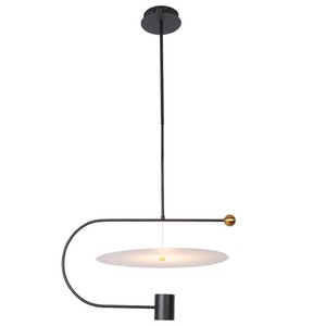 Creative Pendant <b>Light</b> Acrylic Lampshade Black Led Adjustable Height For Bedroom Cafe Bar Hotel <b>Lighting</b> - Product Image 5