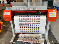 Máquina de Corte de Vinilo Termotransferible con Registro Automático CCD de 980 mm, Plotter de Corte con Láser y Cuchilla para Tela, Adhesivos/Papel