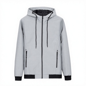 Men's Casual Sport Outdoor <b>Running</b> Training Bomber <b>Jacket</b> Hooded Coated Waterproof Windproof <b>Winter</b> 100% Polyester Stand Front - Product Image 2