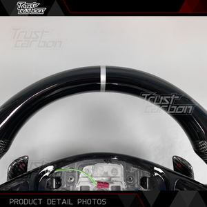 สำหรับ Mercedes-Benz 2015-2018พวงมาลัยสปอร์ตแบบคาร์บอนฟรีตามสั่ง E C S A-Class W213 <span class=keywords><strong>AMG</strong></span> W205 E63 GLS SL C43 GT S65 GLA - Product Image 3